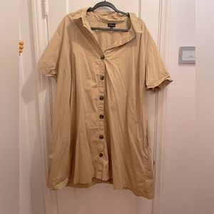 Who what wear khaki short sleeve dress